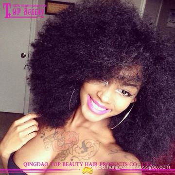 2015 Wholesale factory price 100 virgin brazilian human remy afro kinky curly glueless full lace wigs